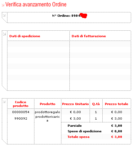 ricarica vodafone 3 euro